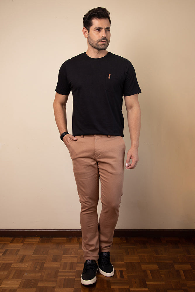 Calça fashion jeans chino masculina