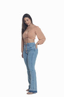 Calça Jeans Feminina Boot Cut . KDU11225