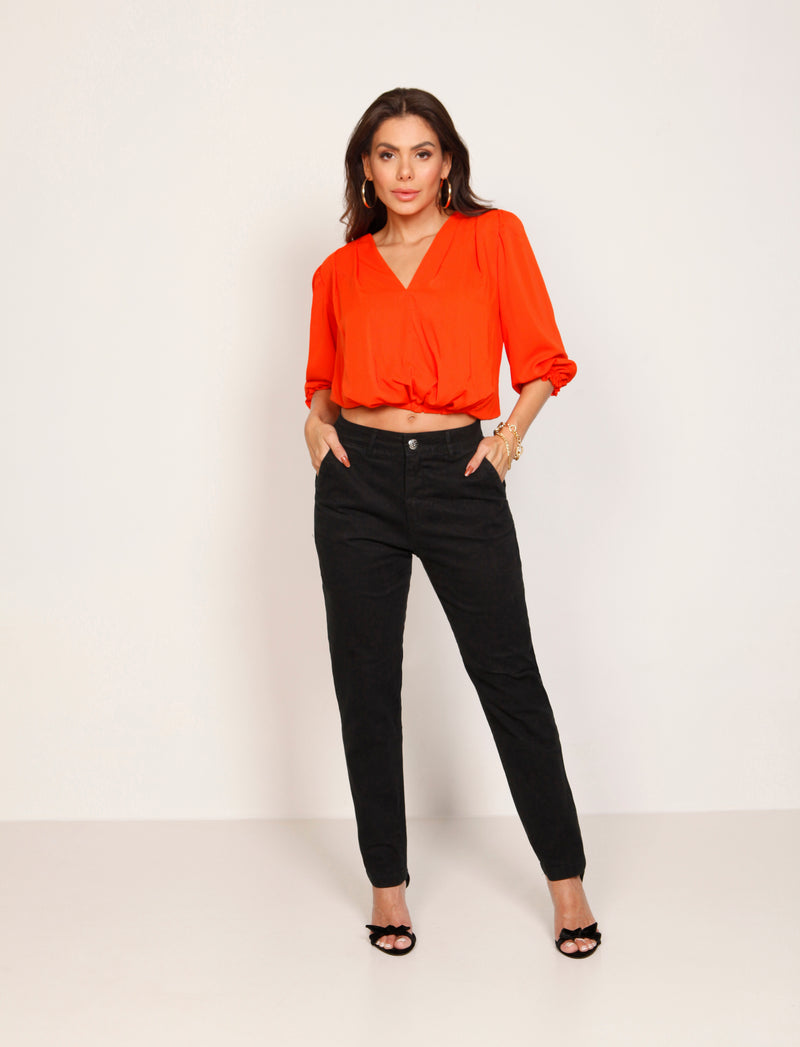 Calça Sarja Feminina Carrot KDORI11747