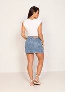 Mini Saia Jeans Feminina KDORI13322
