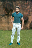 Calça Sarja Color Masc Bolso Faca KDU3006