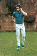 Calça Sarja Color Masc Bolso Faca KDU3006