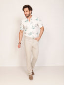 Calça Masculina Casual Slim com Elastano KDU3039