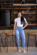 Calça Jeans Feminina MOM KDORI 16116