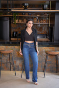 Calça Jeans Feminina Reta KDORI16124