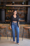 Calça Jeans Feminina Reta KDORI16124