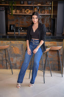 Calça Jeans Feminina Reta KDORI16124