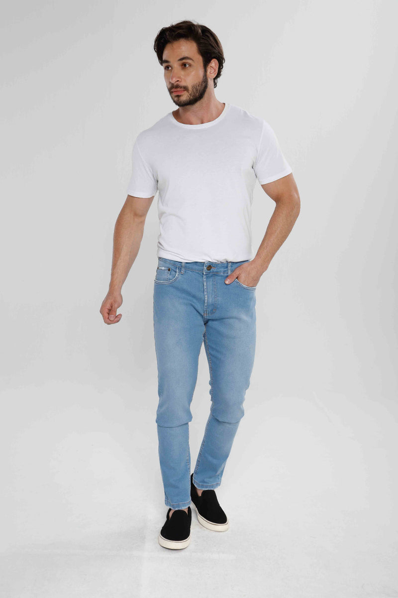 Calça Jeans Azul Clara Skinny Masc. KDORI32017