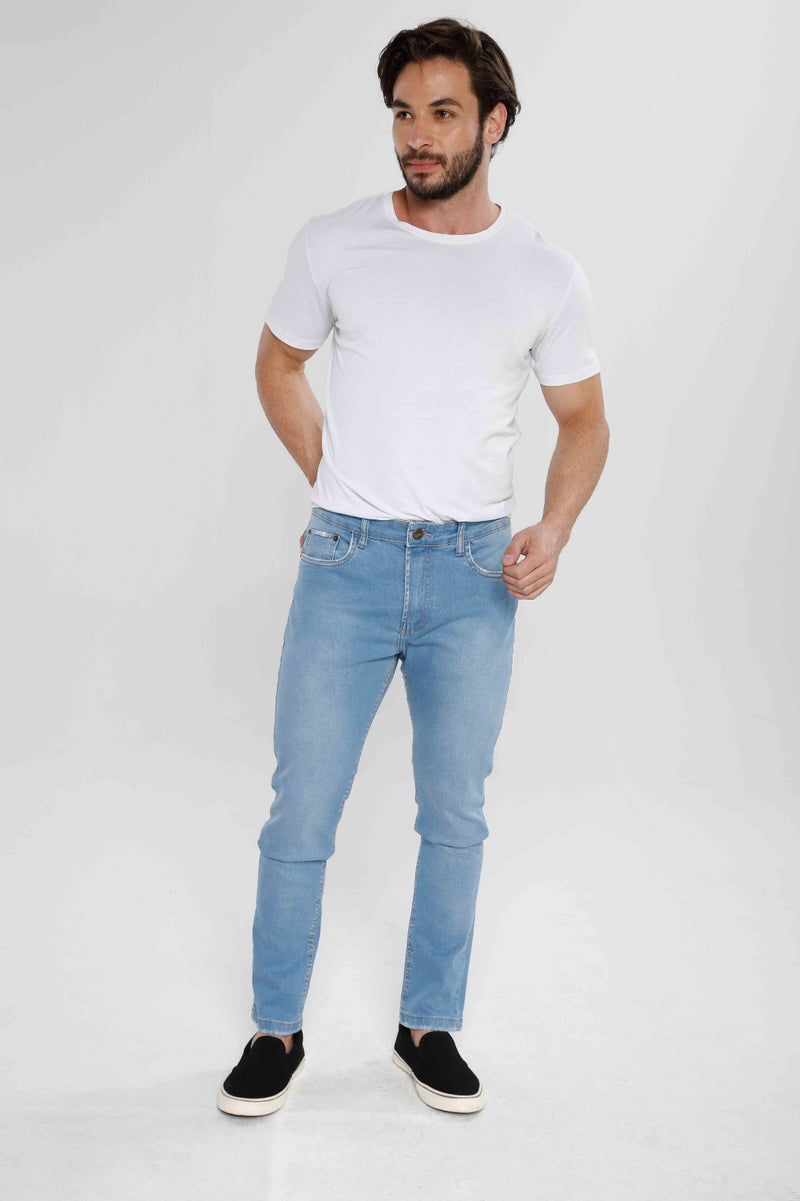 Calça Jeans Azul Clara Skinny Masc. KDORI32017